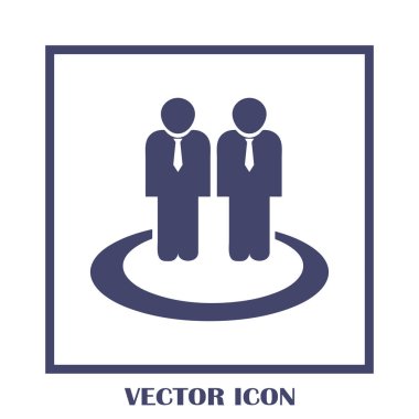 Grup insanlar vektör simgesi