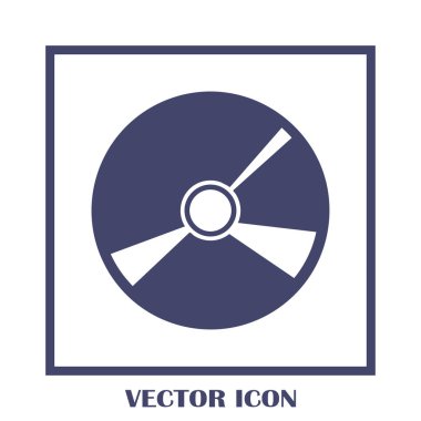 CD simgesini düz vektör