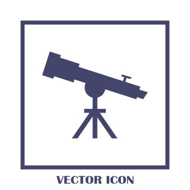 Teleskop web vektör simgesi