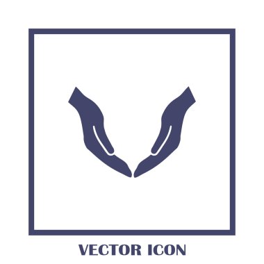 eller simge vektör, düz tasarım en iyi vektör simgesi