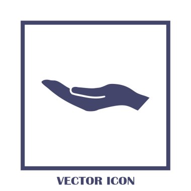 eller simge vektör, düz tasarım en iyi vektör simgesi