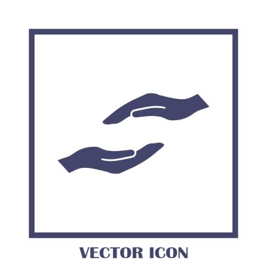 eller simge vektör, düz tasarım en iyi vektör simgesi