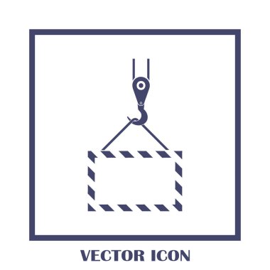 ekibimizi vinç kanca, kaldırma çalışmaları, tesisat işleri, Bina, tamamen düzenlenebilir vektör görüntü