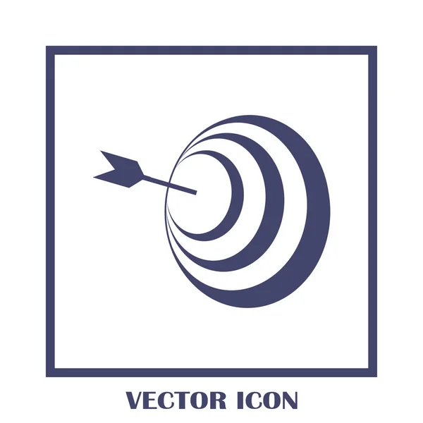 Піктограма цілі, векторна ілюстрація для веб-дизайну — стоковий вектор