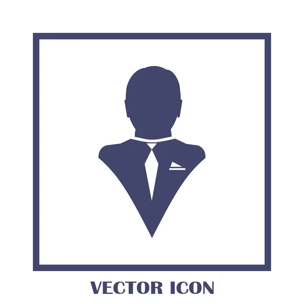 Icône web vectoriel homme d'affaires — Image vectorielle