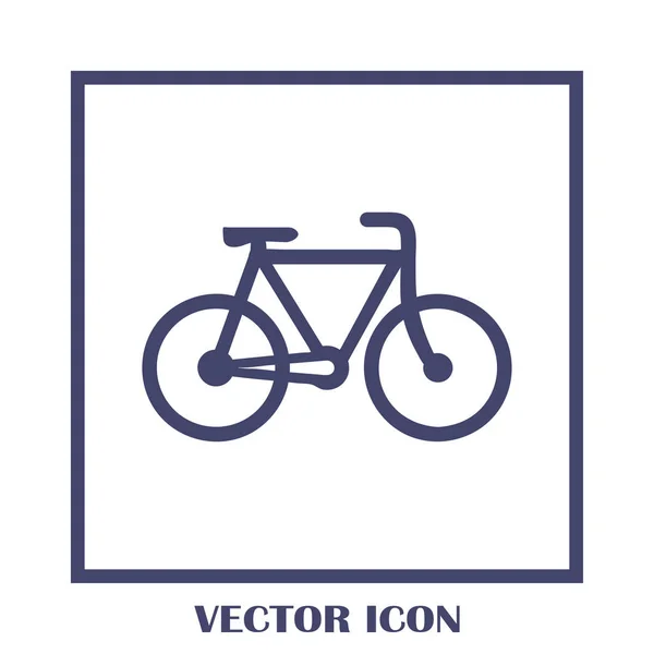 Bicicleta ícone estoque vetor ilustração plana design — Vetor de Stock