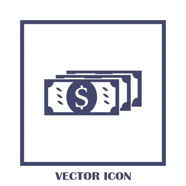 Vector money flat Icon — Stock Vector