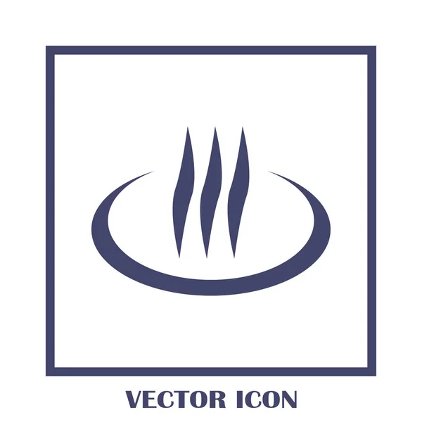 Illustration d'icône de vecteur vapeur de fumée — Image vectorielle