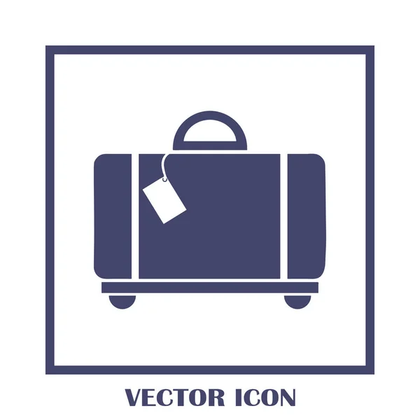 Icône web vecteur de bagages . — Image vectorielle