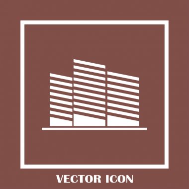 Emlak sembolü. vektör simgesi