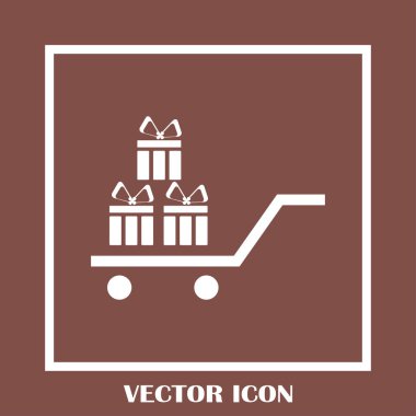 Hediye vektör web simgesi