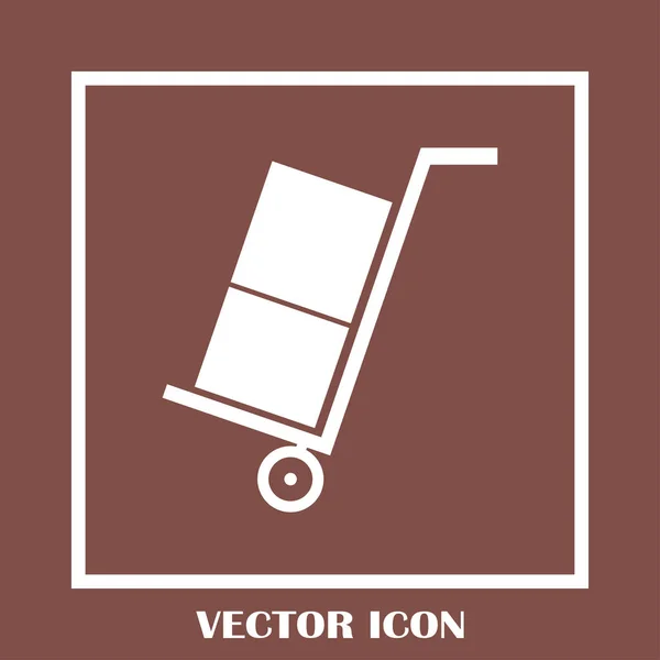 Web vetor de bagagem Ícone . — Vetor de Stock