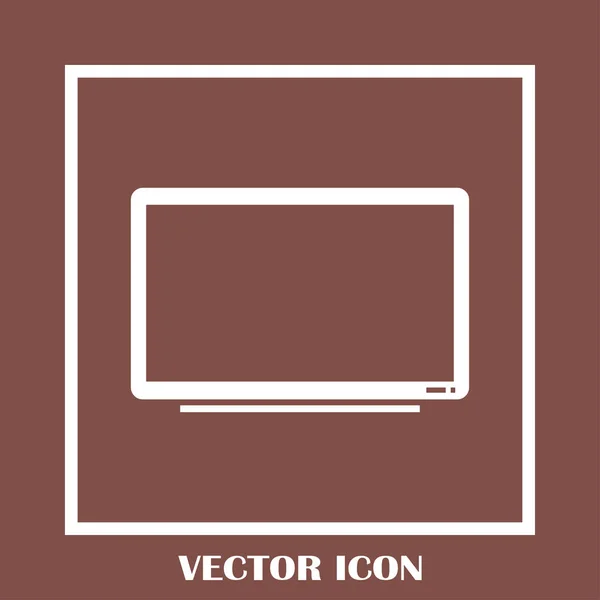 Ícone de TV em estilo moderno plana. Símbolo de televisão para o seu web site design, logotipo, aplicativo, UI. Ilustração vetorial, EPS10 . — Vetor de Stock