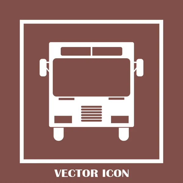Vektorové ikony autobus, solidní logo ilustrace, piktogram — Stockový vektor