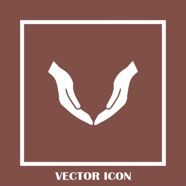 eller simge vektör, düz tasarım en iyi vektör simgesi