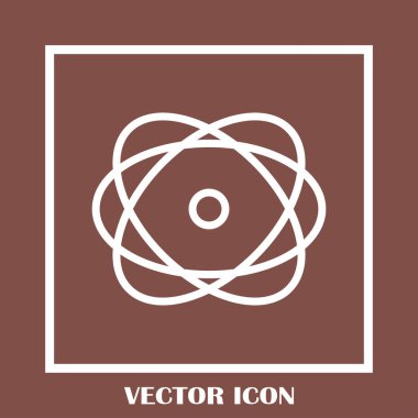 Atom vektör web simgesi