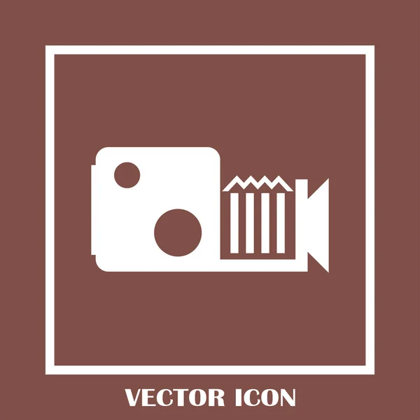 Video camera vector icon — Stock Vector