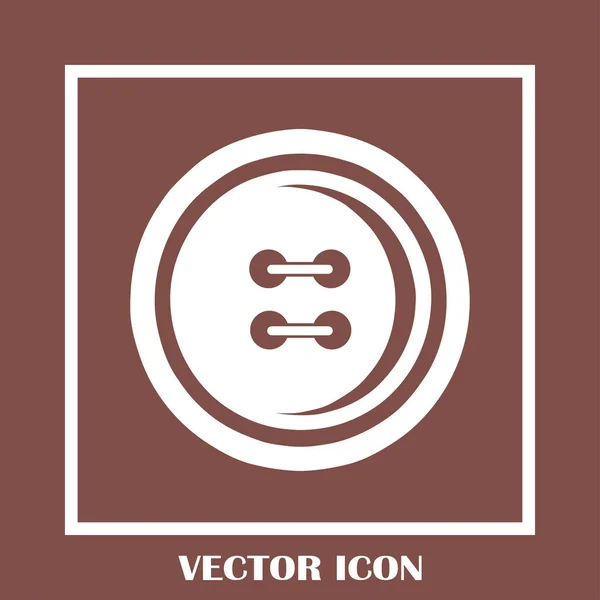 Ícone web do botão de costura — Vetor de Stock