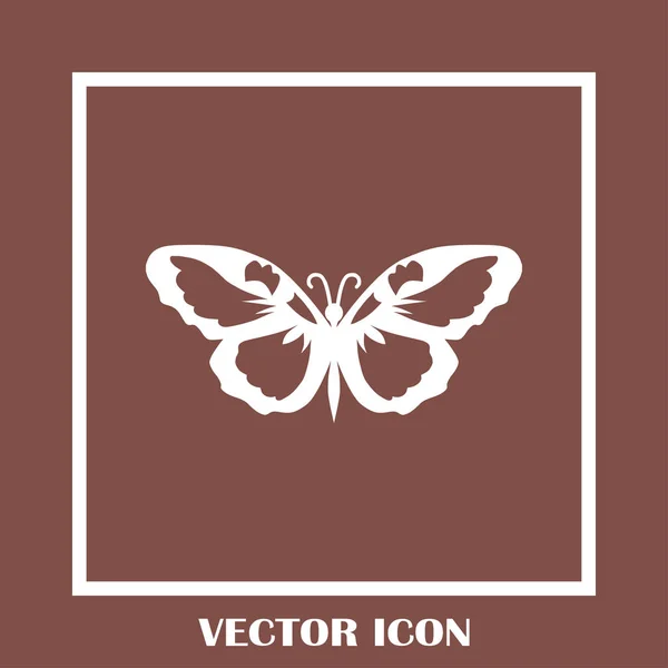 Иконка вектора бабочки — стоковый вектор