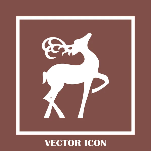 Venado vector web icono — Vector de stock