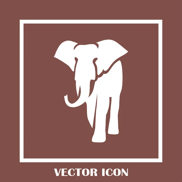 Ícone web do vetor de elefante — Vetor de Stock