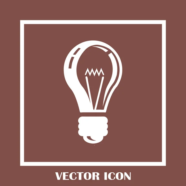 Ícone da lâmpada web vector — Vetor de Stock