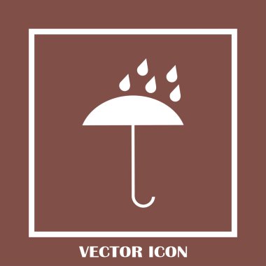 Şemsiye vektör web simgesi