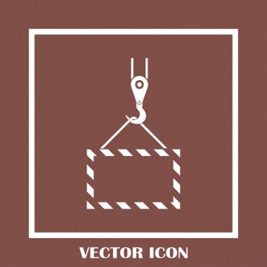 ekibimizi vinç kanca, kaldırma çalışmaları, tesisat işleri, Bina, tamamen düzenlenebilir vektör görüntü