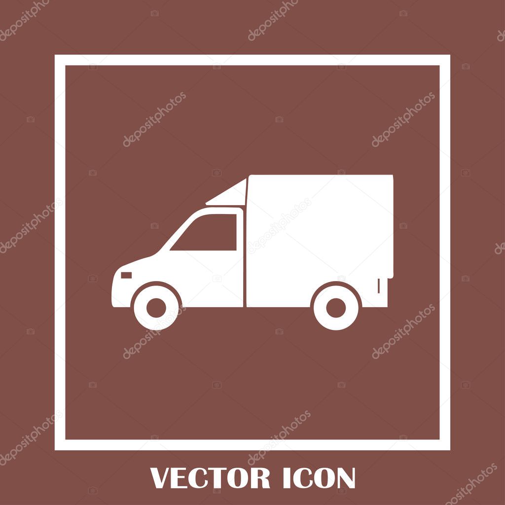 delivery vector web icon