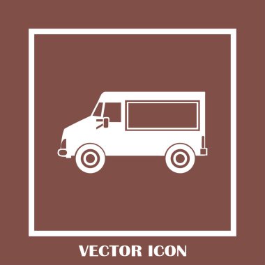 Araba simge vektör. Vektör çizim.