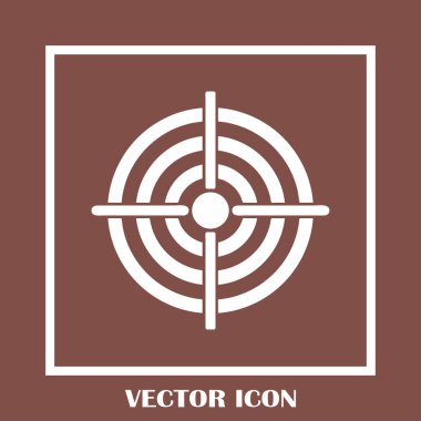 Hedef simgesi, web tasarımı için vektör çizim