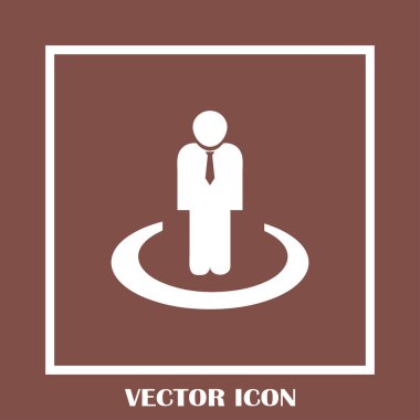 İşadamı vektör web simgesi