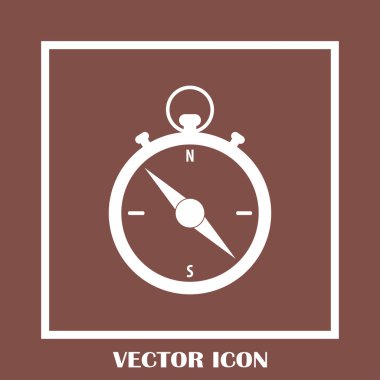 Pusula simgesini vektör tasarımı