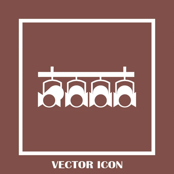 Spotlight Vektor Web-Ikone. — Stockvektor