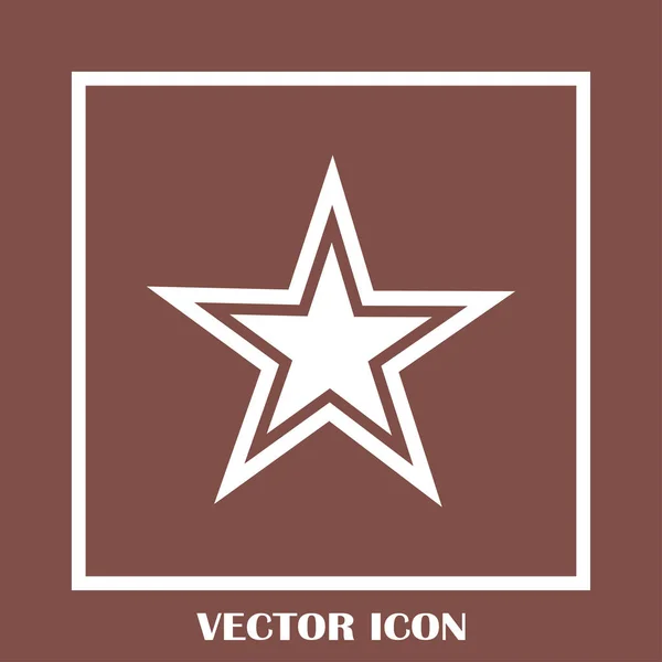 Ícone móvel da Web plana isolada estrela — Vetor de Stock