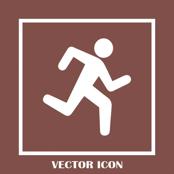 Iconos deportivos de verano. hombre corriendo — Vector de stock