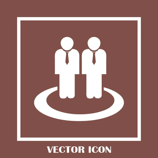 Group people vector icon — Stock Vector