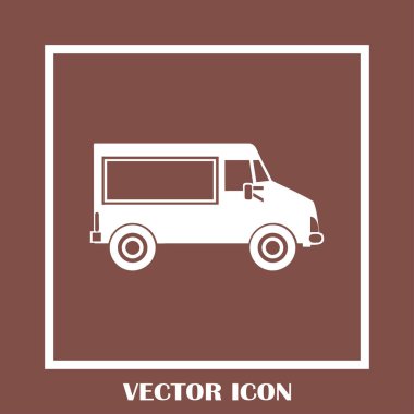 Araba simge vektör. Vektör çizim.