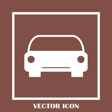 Araba simge vektör. Vektör çizim.