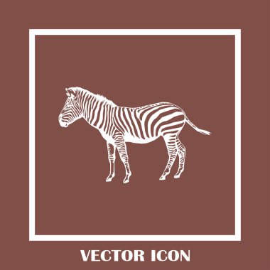 Zebra vektör web simgesi