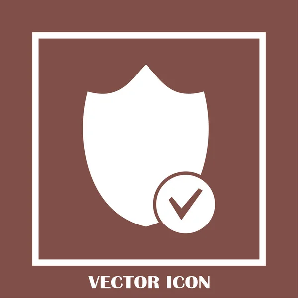 Schild-Vektor-Websymbol — Stockvektor