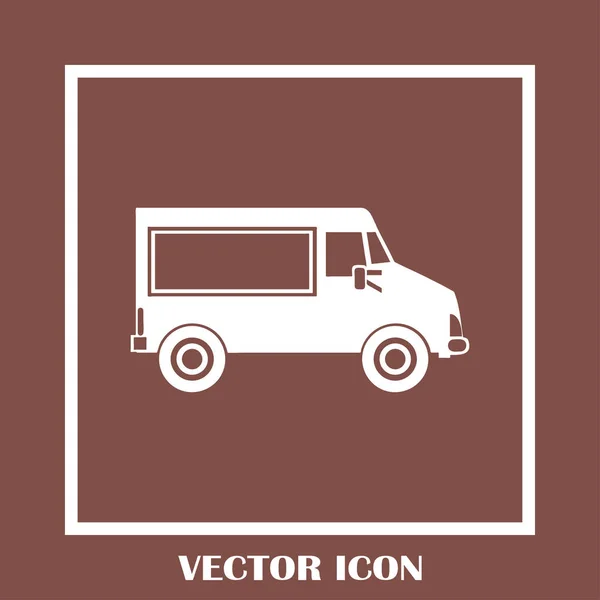 Vector icono de coche. Ilustración vectorial . — Vector de stock