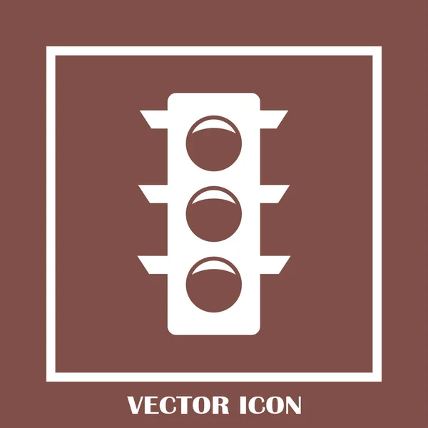 Semáforo vectorial Icono . — Vector de stock