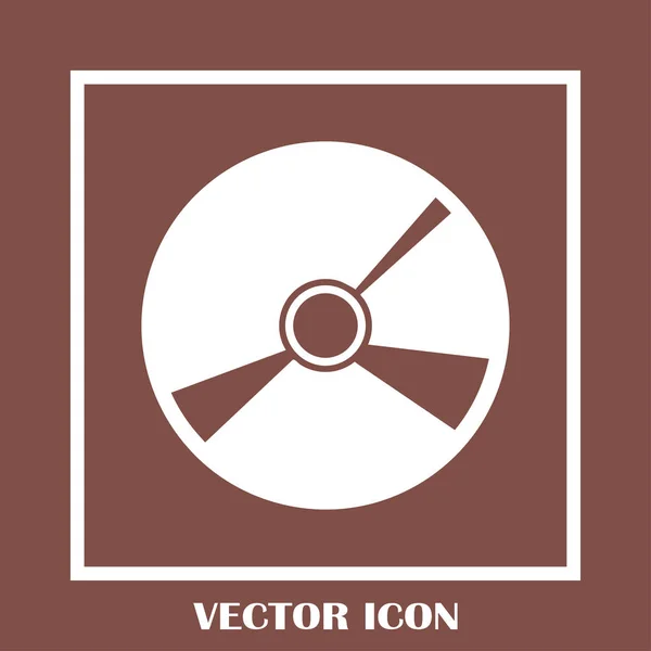Cd icono vector plano — Vector de stock