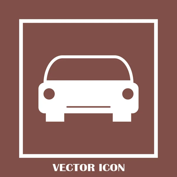 Vector icono de coche. Ilustración vectorial . — Vector de stock