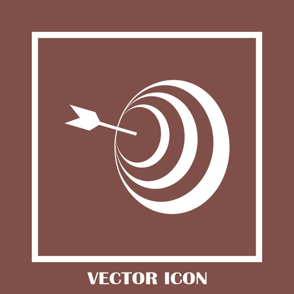 Ícone de destino, ilustração vetorial para web design — Vetor de Stock