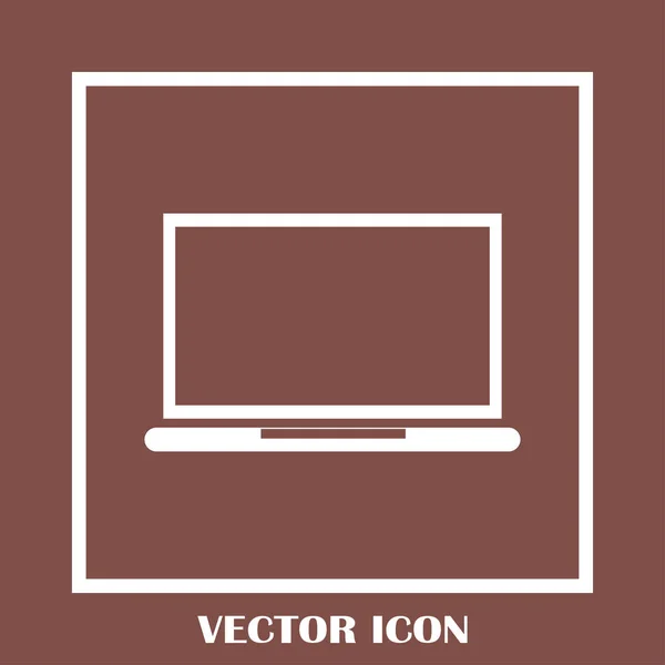 Laptop-Symbol im trendigen flachen Stil. Computersymbol für Ihr Webseitendesign, Logo, App, ui. Vektorillustration, Eps10. — Stockvektor