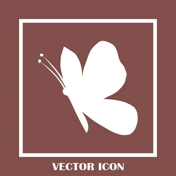 Mariposa vector web icono — Vector de stock