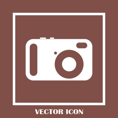 Fotoğraf kamerası vektör simgesi