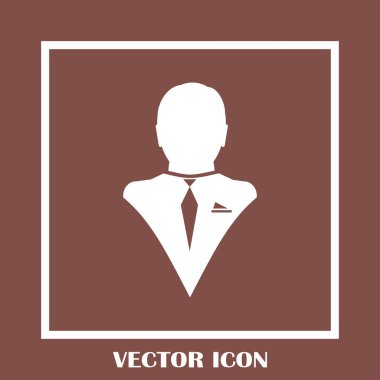 İşadamı vektör web simgesi